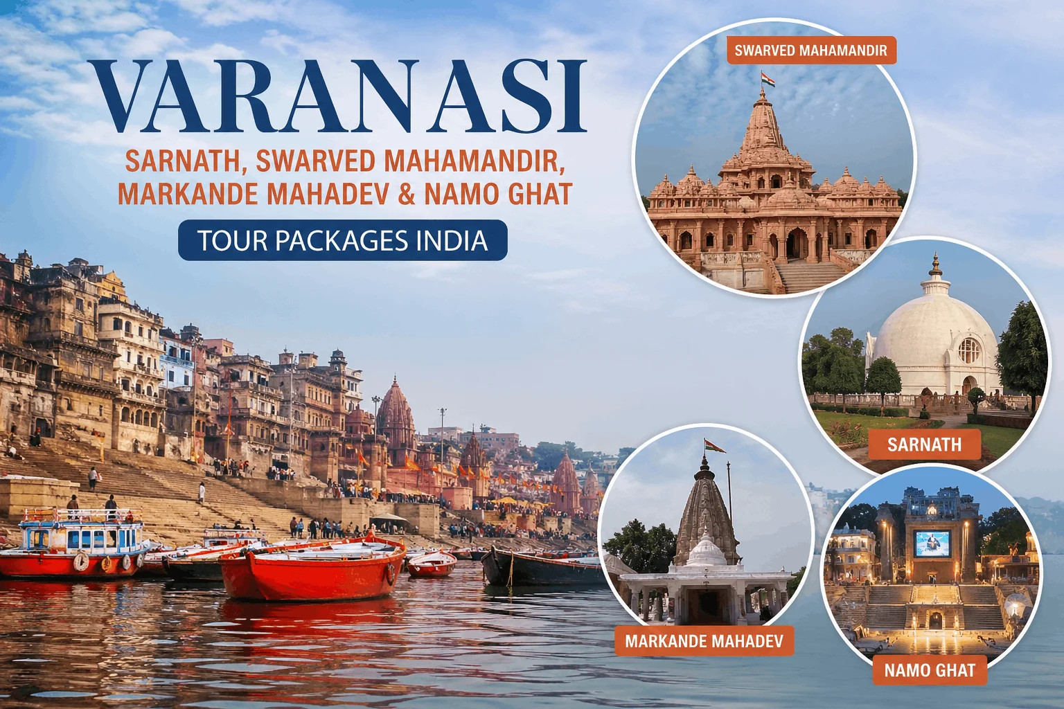 03N/04D Varanasi Sarnath Swarved Markande Namo Ghat Tours