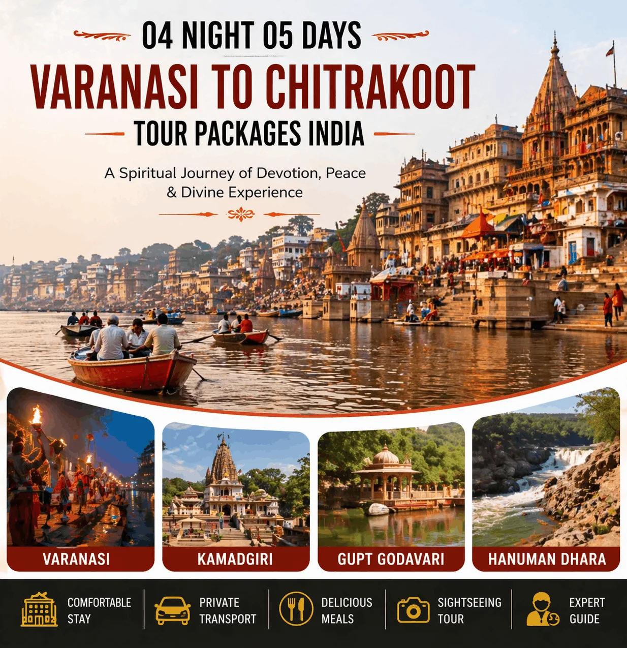 04 Night 05 Days Varanasi To Chitrakoot Tour Packages India