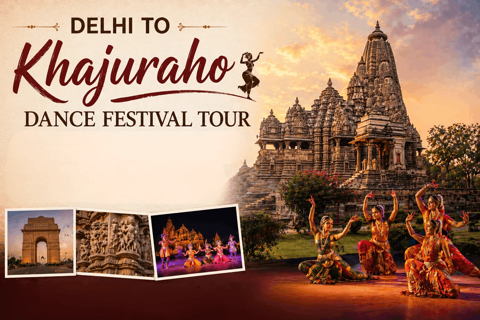 02 Nights 03 Days Delhi To Khajuraho Dance Festival Tour