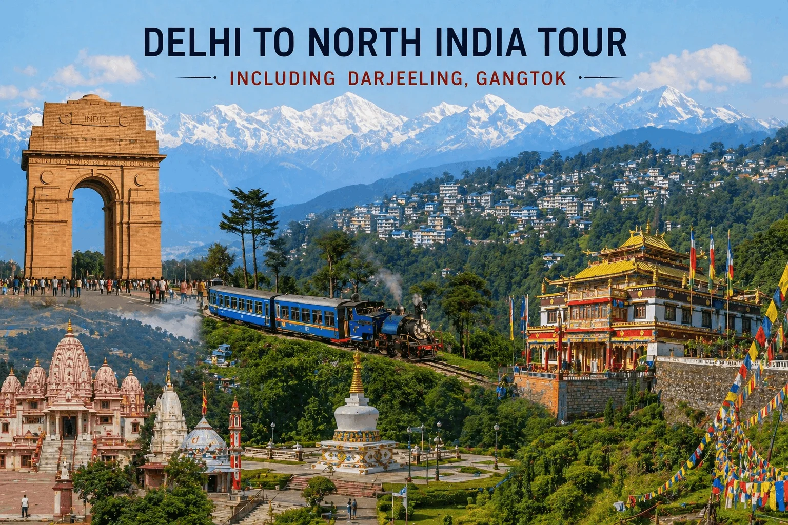 16 Night 17 Days Delhi To North India Tour Including Darjeeling, Gangtok