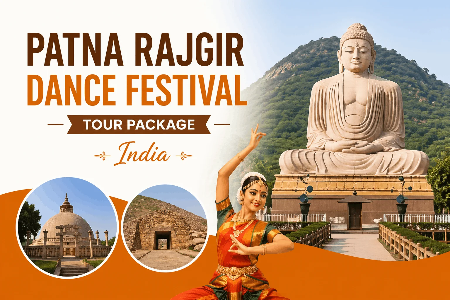 03N 04D Patna Rajgir Dance Festival Tour Package India