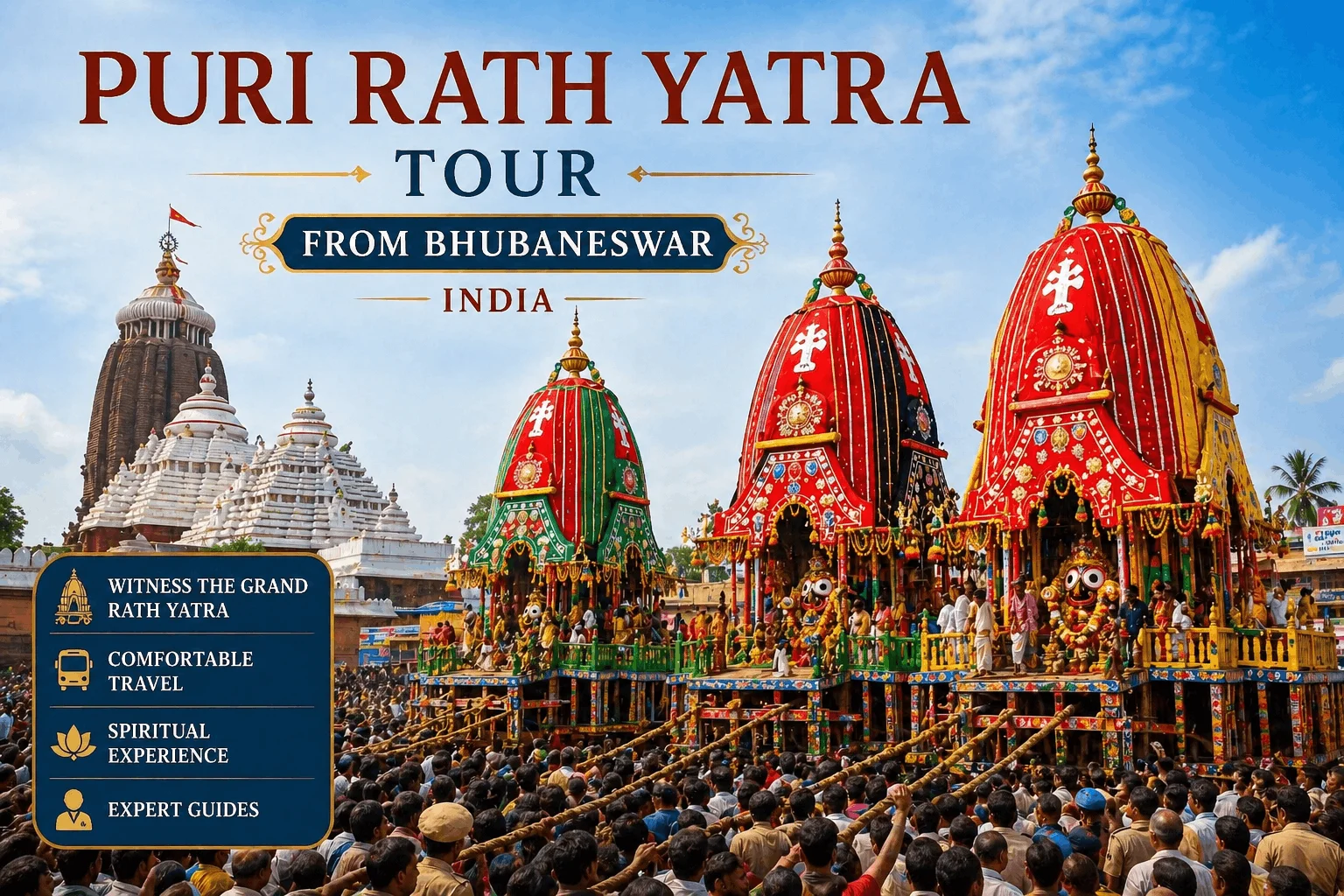 04N 05D Puri Rath Yatra Tour From Bhubaneswar India Packs