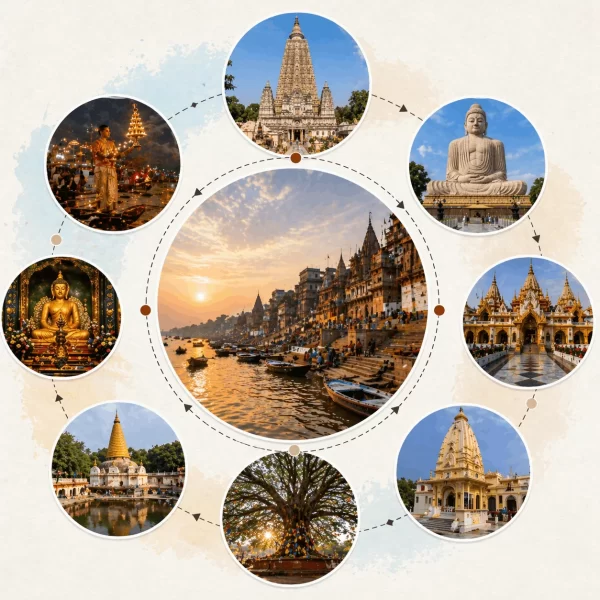 Varanasi To Bodhgaya Gaya Temple Tour Packages India