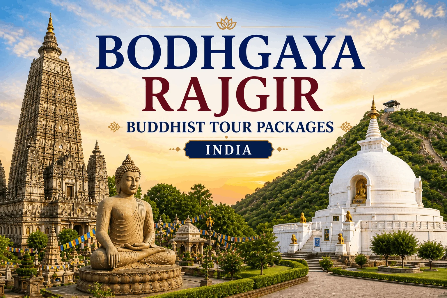 3 Nights 4 Days Bodhgaya Rajgir Buddhist Tour Package