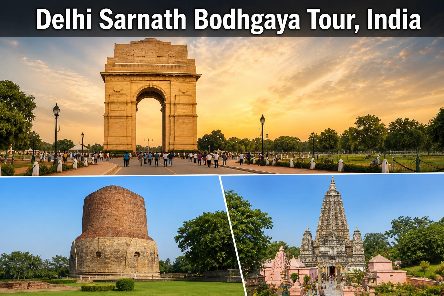 02 Night 03 Days Delhi Sarnath Bodhgaya Tour, India