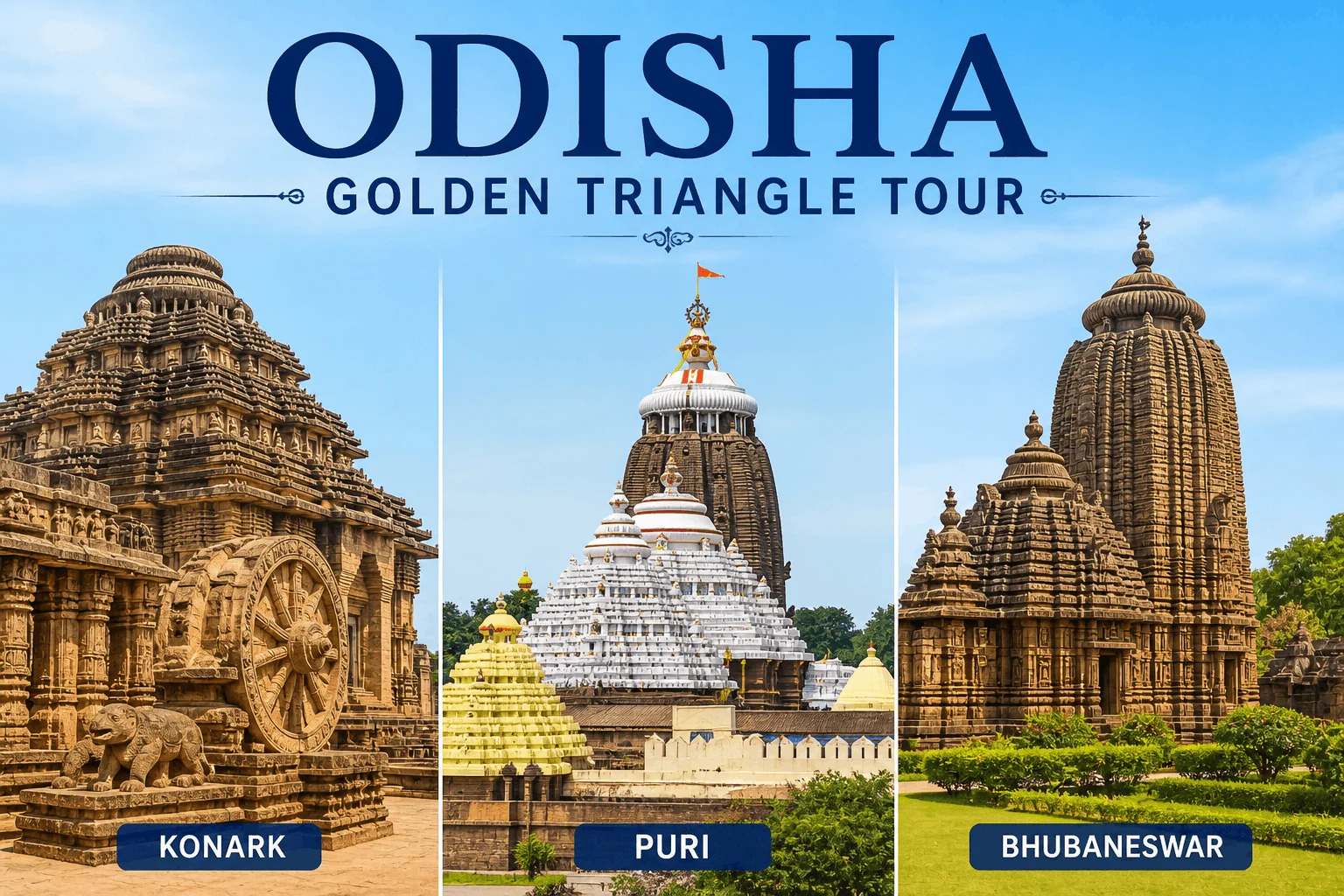 2 Nights 3 Days Odisha Golden Triangle Tour Package