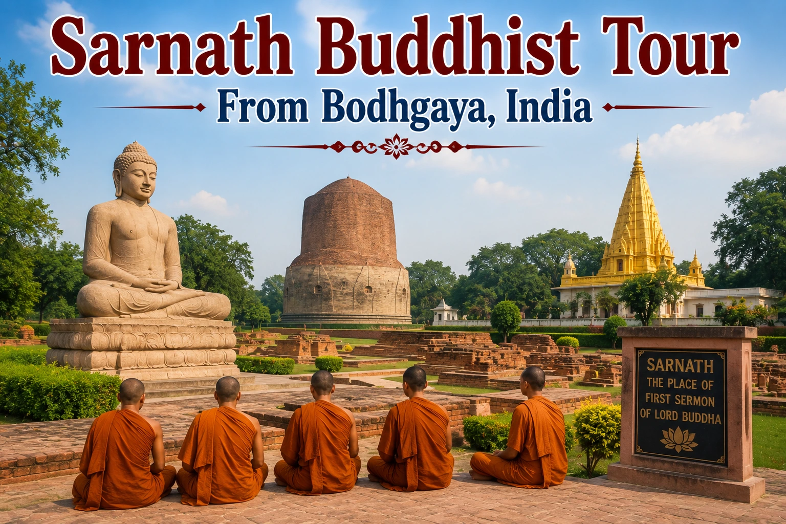 03 Night 04 Days Sarnath Buddhist Tour From Bodhgaya, India