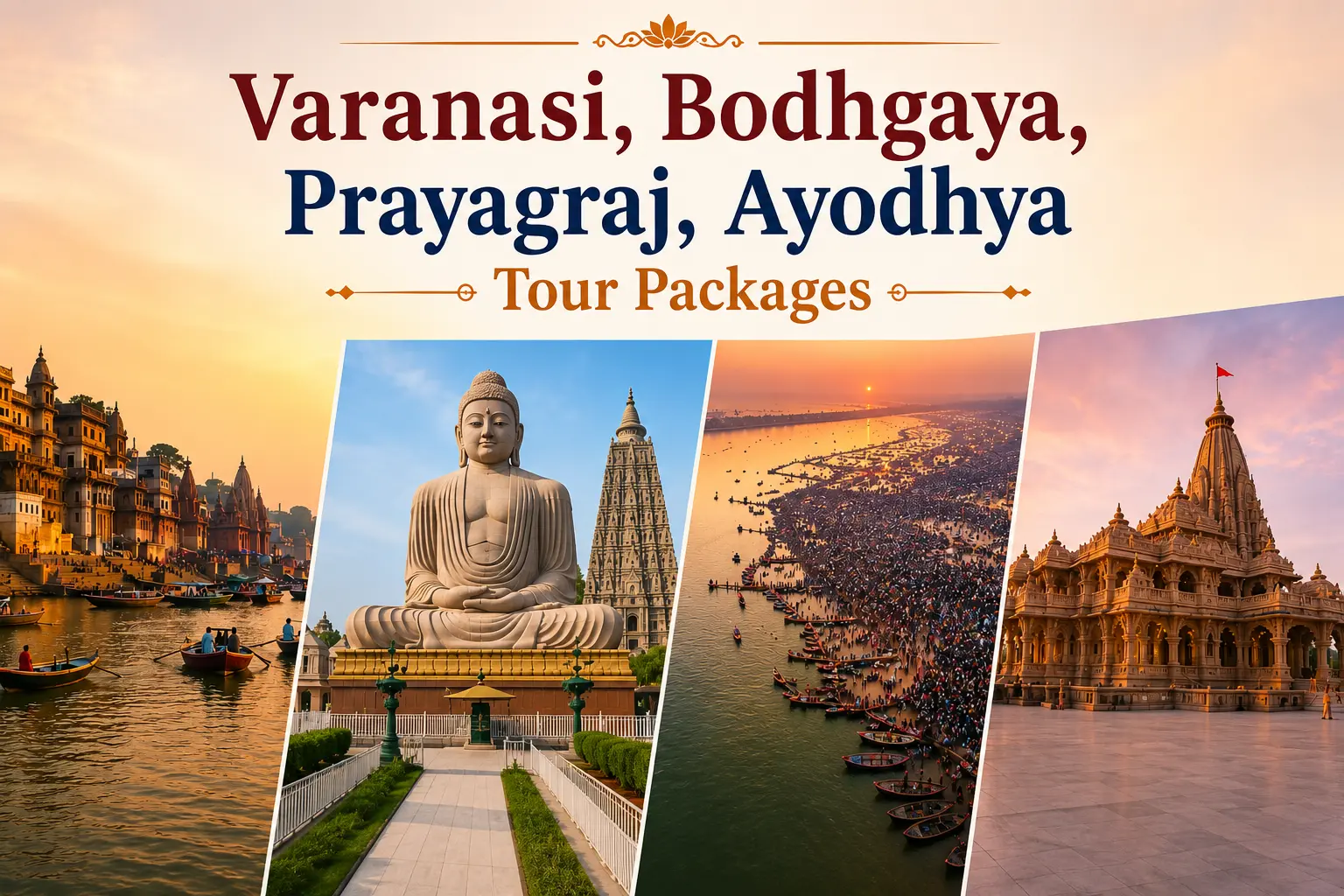 05 Night 06 Days Varanasi, Bodhgaya, Prayagraj, Ayodhya Tour Packages, India