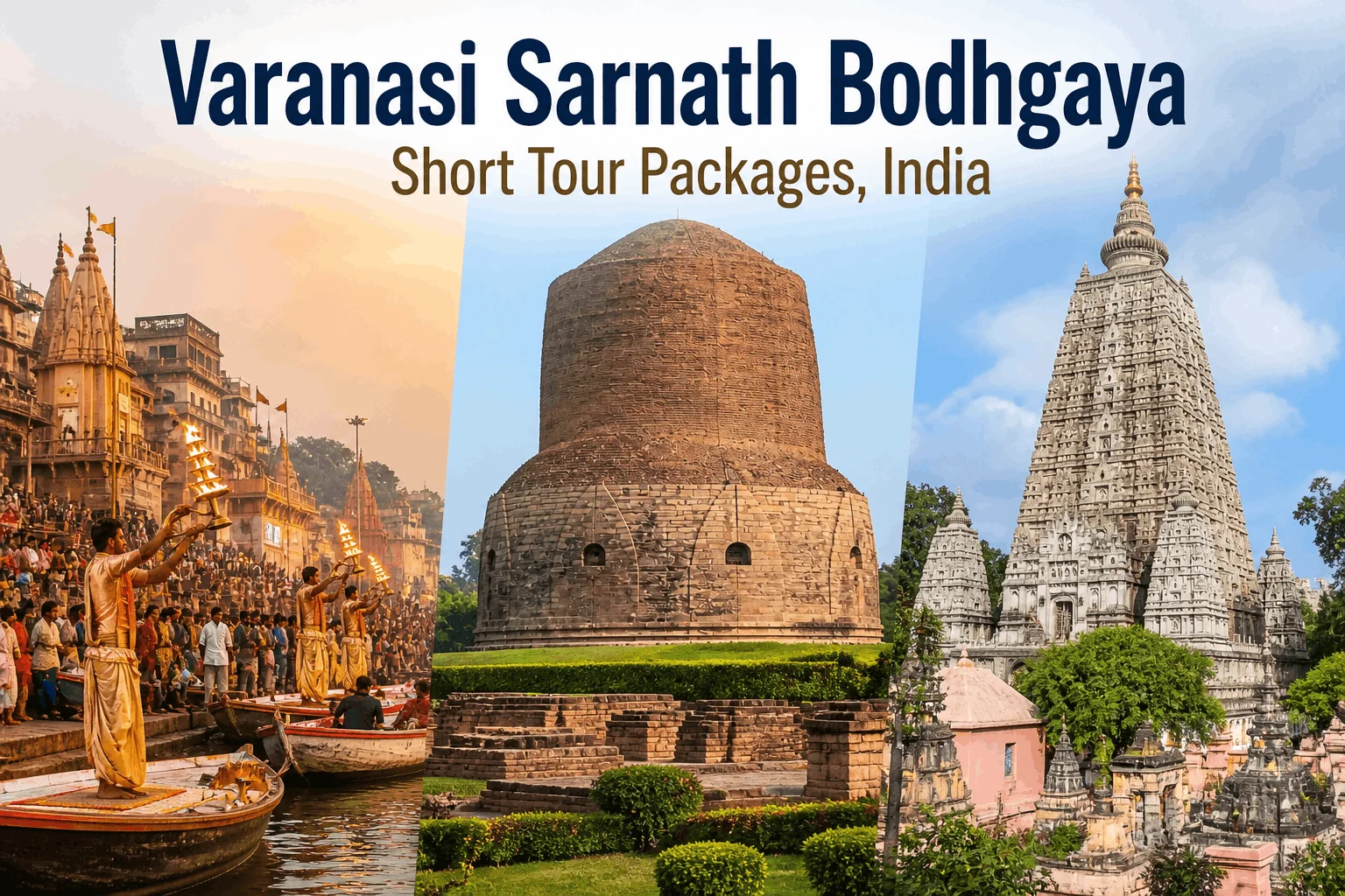 2 Nights 3 Days Varanasi, Sarnath & Bodhgaya Tour Packages