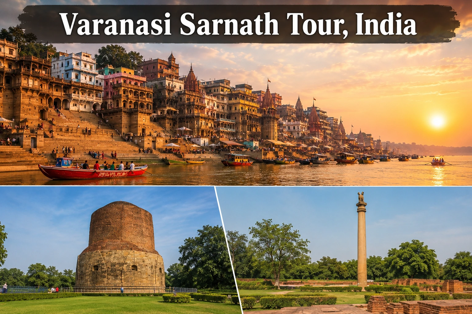 01 Night 02 Days Varanasi Sarnath Tour, India